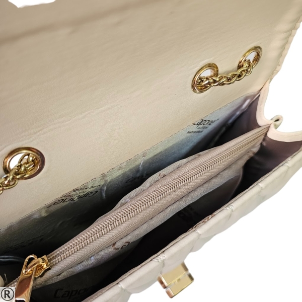 Малка елегантна чанта в бежов цвят-  Izidora Beige