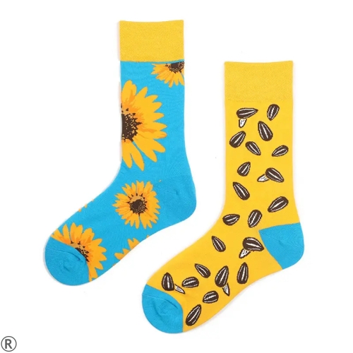 Шарени чорапи със слънчогледи -Dawn