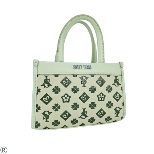 Дамска чанта в зелен цвят- Zina Green