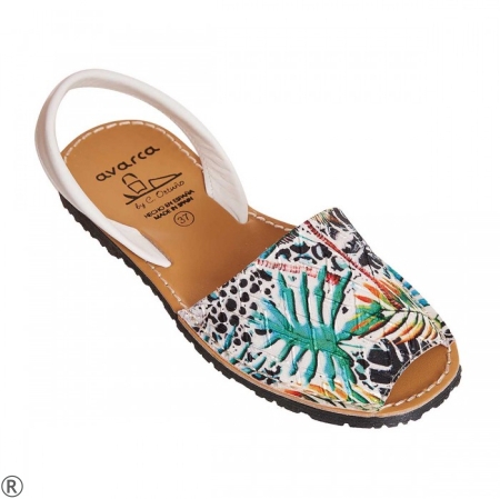 Равни сандали с естествена кожа- Monika