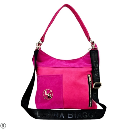Дамска чанта цвят фуксия- Laura Biaggi