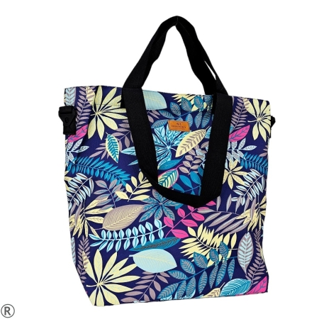 Голяма текстилна чанта с цветя- Rovicky