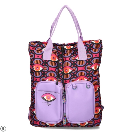 Дамска чанта-раница 2 в 1 - EGO Purple 10373