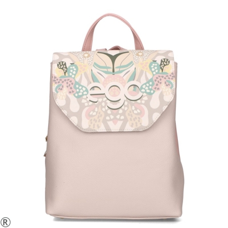 Дамска раница с капак- EGO Pink 10427