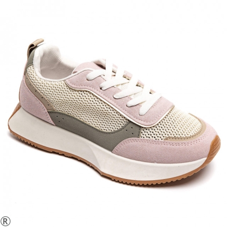 Розови дишащи маратонки- Jaklin Pink 10280