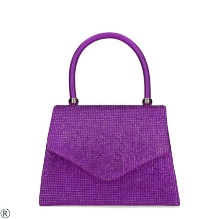 Стилна лилава чанта с камъни- Ambyr Purple 10571