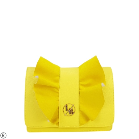 Жълта дамска чанта за през рамо- Laura Biaggi Yellow 10586