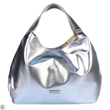 Голяма сребриста чанта тип торба- FEMESTAGE Silver 10989