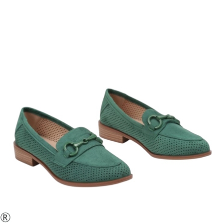 Зелени дамски лоуфъри- Izabel Green 11066
