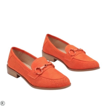 Оранжеви дамски лоуфъри- Izabel Orange 11067