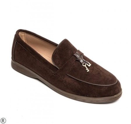 Кафяви дамски лоуфъри- Danaq Brown 11208