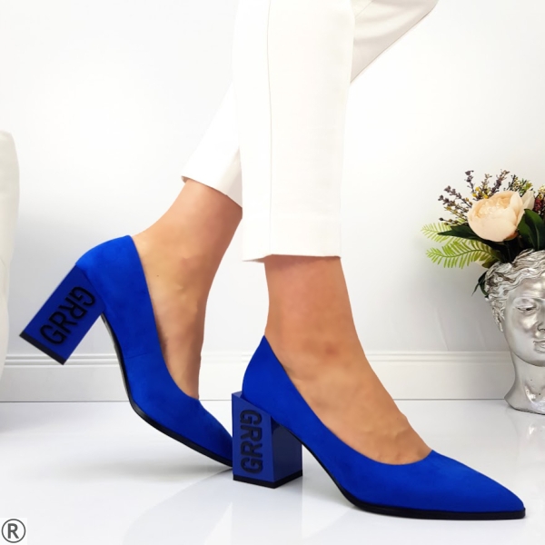 Дамски елегантни обувки в син цвят- Lemanna Blue