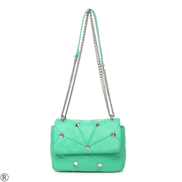 Малка чанта за рамо в зелен цвят- Klaris Green