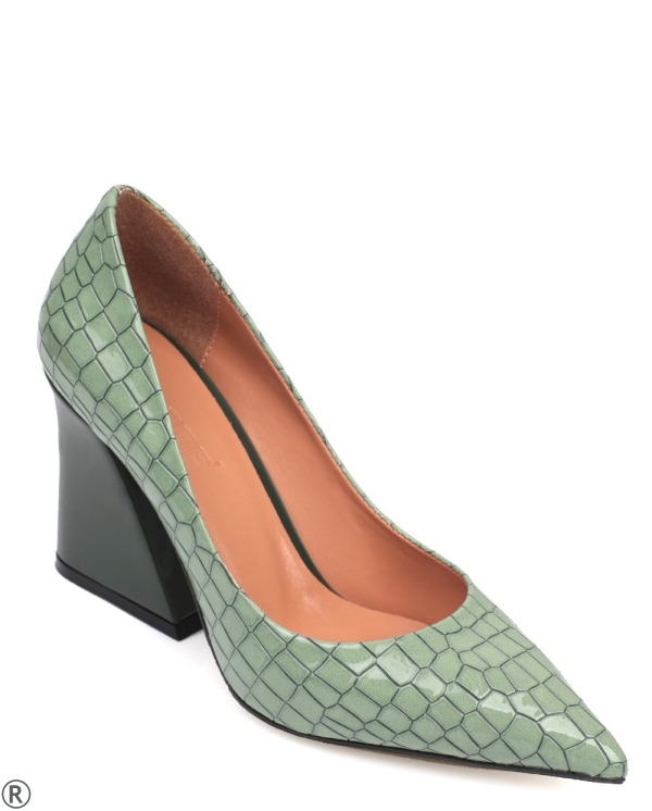 Дамски елегантни обувки в зелен цвят- Lucy Green