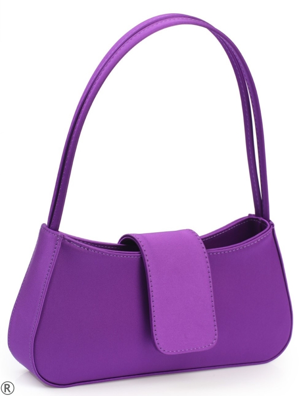 Елегантна чанта за рамо в лилав цвят- Fanny