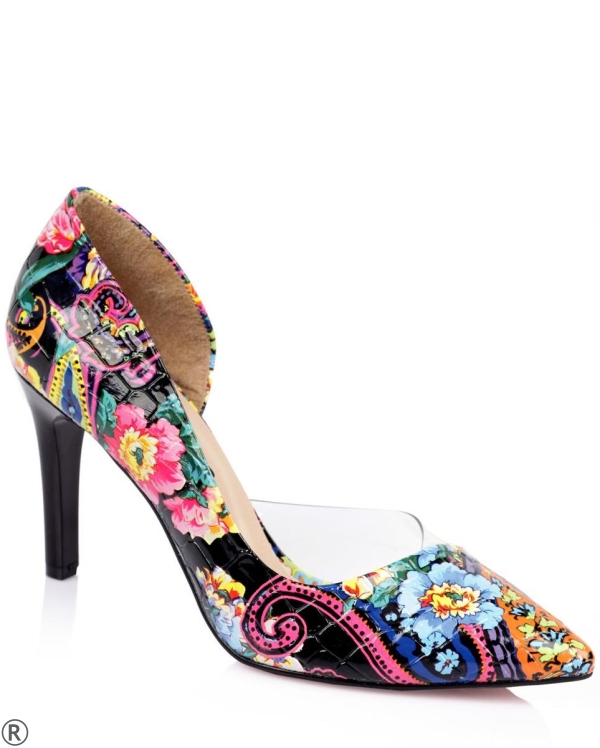 Многоцветни елегантни обувки- Siana Black