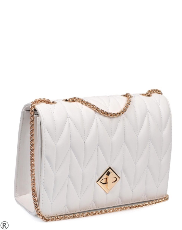 Малка елегантна чанта в бял цвят- Kaila White