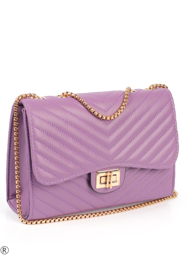 Малка дамска чанта в лилав цвят- Isidora Purple
