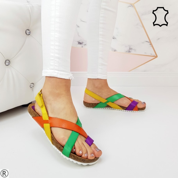 Дамски сандали от естествена кожа- Anju