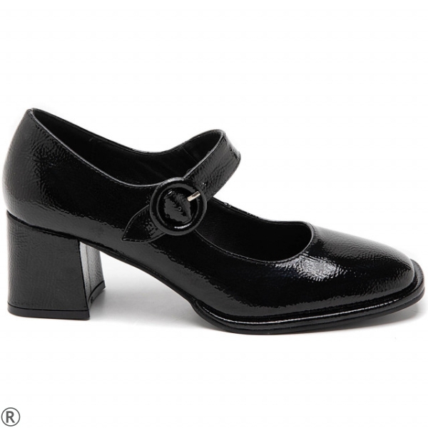 Дамски елегантни обувки от черен лак- Kalisa Black
