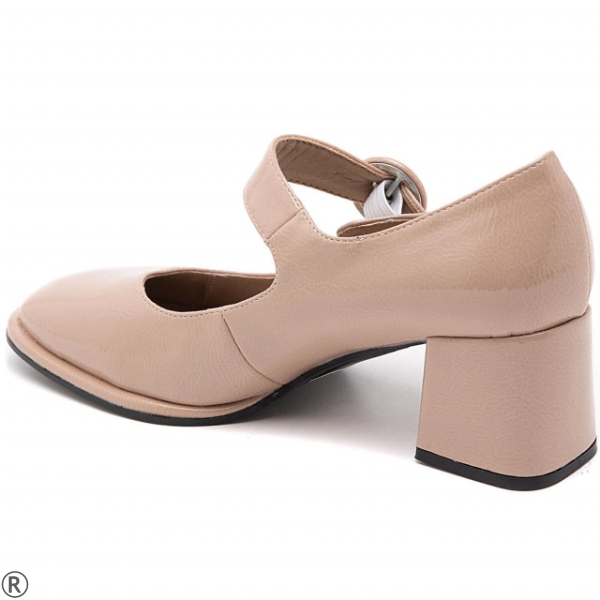 Дамски елегантни обувки от бежов лак- Kalisa Beige
