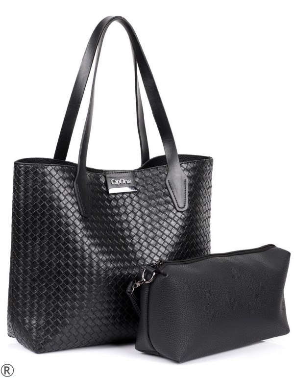 Черна ежедневна чанта тип торба- Krina Black