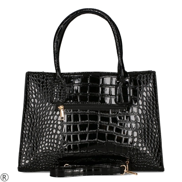 Дамска чанта The Grace Bags- Multi Black Kroco