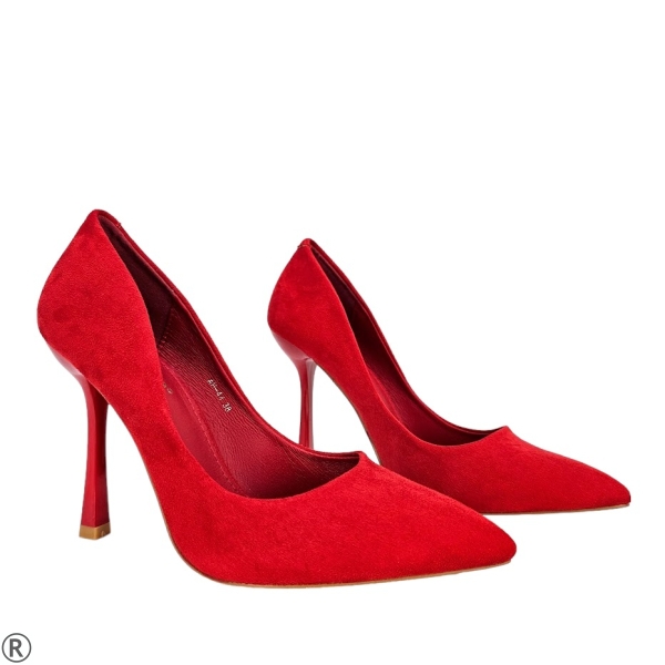 Елегантни обувки в червен цвят- Viona Red