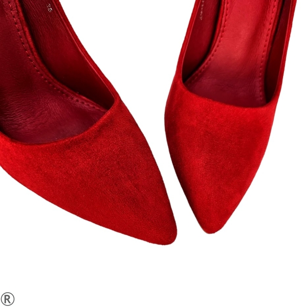 Елегантни обувки в червен цвят- Viona Red