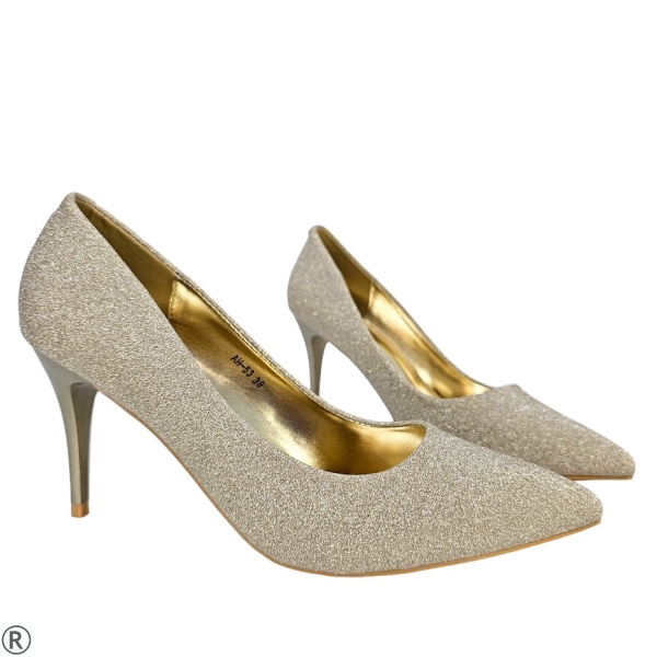 Елегантни обувки в златист цвят- Karin Gold