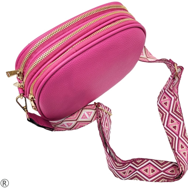 Малка ежедневна чанта в цикламен цвят- Asmira