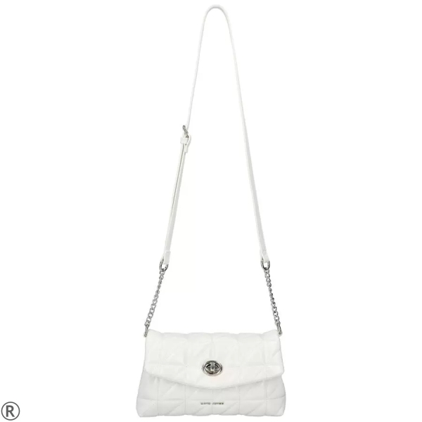 Малка дамска чанта в бял цвят- Lena White