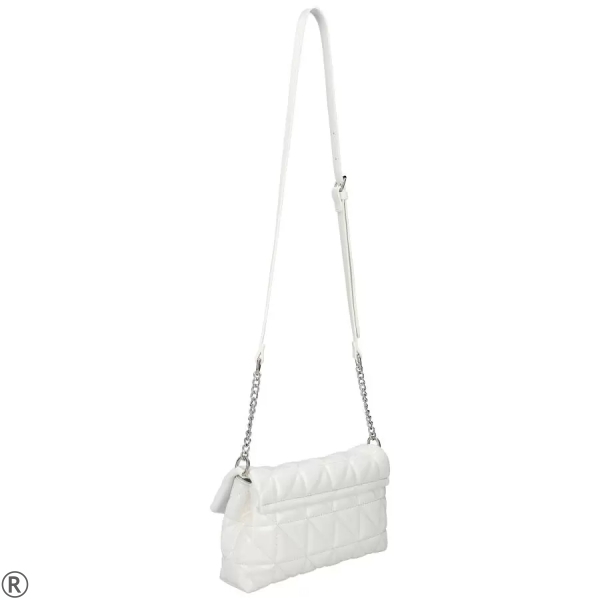 Малка дамска чанта в бял цвят- Lena White