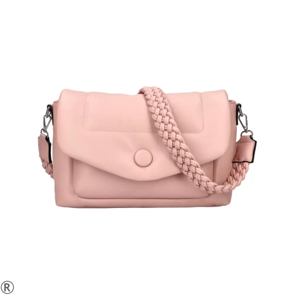 Малка дамска чанта в розов цвят- Laura Pink