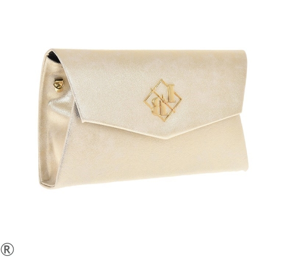 Елегантна чанта плик в златен цвят- Vera Gold