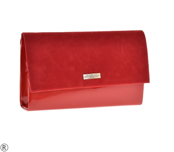 Елегантна чанта плик в червен цвят- Multi Red