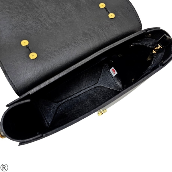 Ежедневна чанта в черен цвят- Laura Biaggi