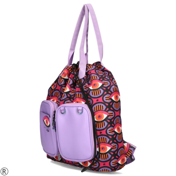 Дамска чанта-раница 2 в 1 - EGO Purple 10373