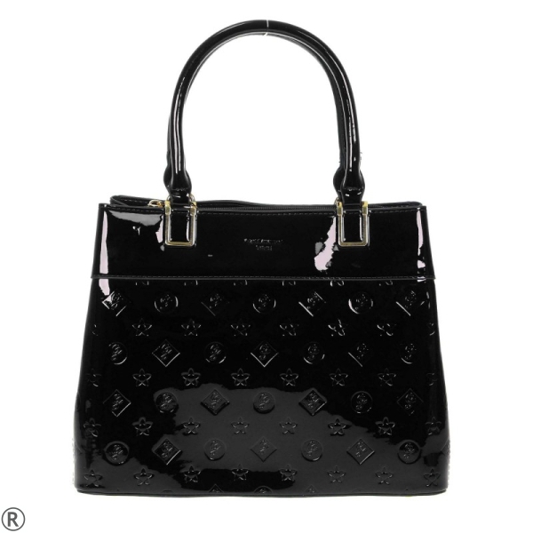 Черни обувки на платформа с камъни- Dita Black 9237
