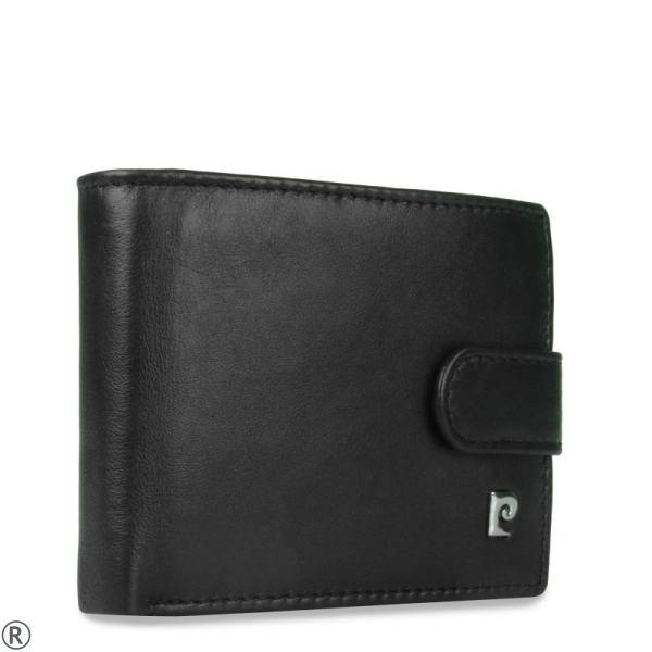 Черен кожен портфейл- Pierre Cardin 10452