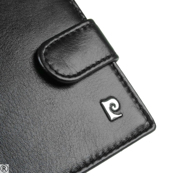 Черен кожен портфейл- Pierre Cardin 10452