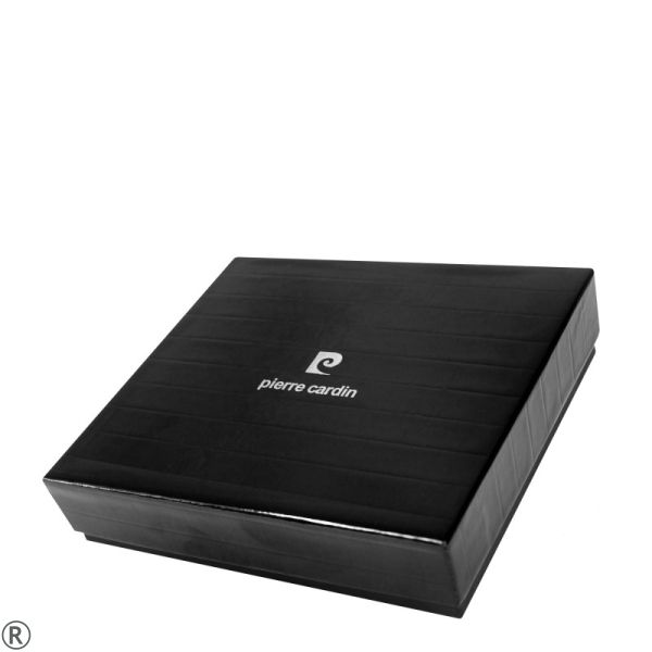 Черен мъжки портфейл от естествена кожа- Pierre Cardin 10454