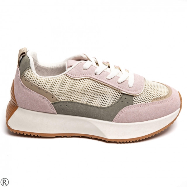 Розови дишащи маратонки- Jaklin Pink 10280