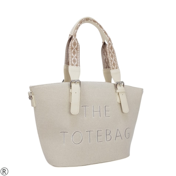Дамска бежова чанта- Tita Beige 10540