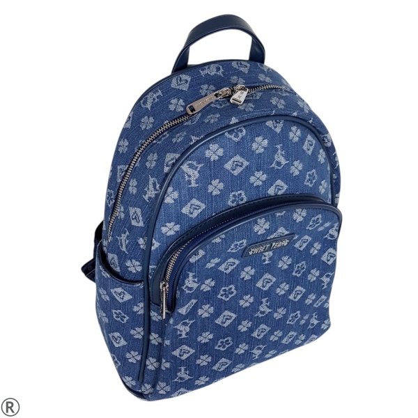 Тъмно синя дамска раница- Brita Blue 10546