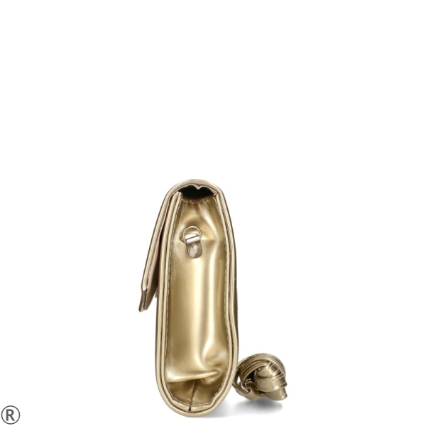 Златна стилна чанта- Elektra Gold 10573