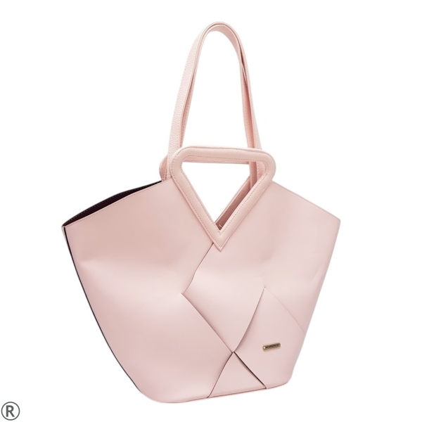 Голяма дамска чанта в розов цвят- Laura Biaggi Pink 10639