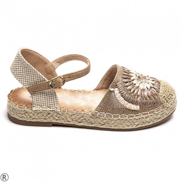 Равни еспадрили в цвят каки- Steisi Khaki 11003