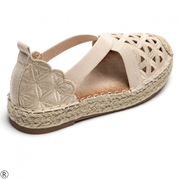 Дамски бежови еспадрили- Harli Beige 11006