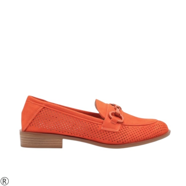 Оранжеви дамски лоуфъри- Izabel Orange 11067